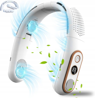 Ventilátor USB NECK FAN, biely